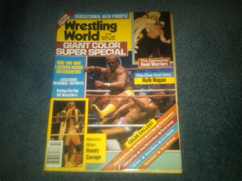 Wrestling World Magazine October Wwf Wwe Wcw Tna Ecw Nwo Nwa Awa