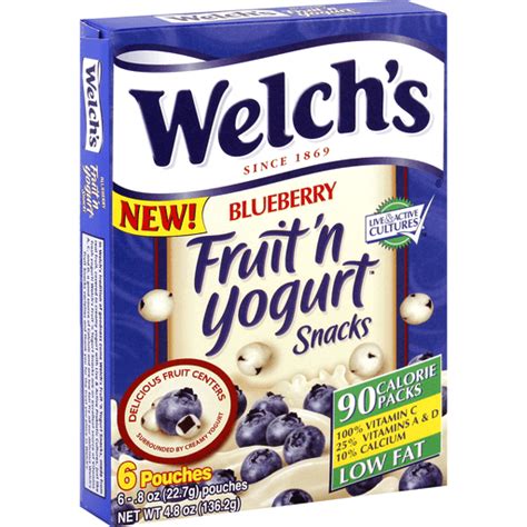 Welchs Fruit N Yogurt Snacks Blueberry Snacks Chips Dips