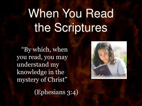 PPT - When You Read the Scriptures PowerPoint Presentation, free ...