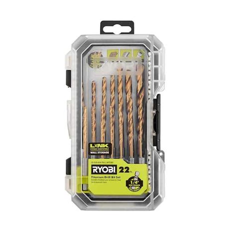 RYOBI Titanium Drill Bit Set 22 Piece A972202 The Home Depot