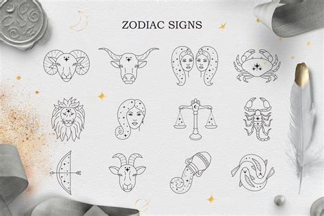 Zodiac Signs And Constellations Design Cuts