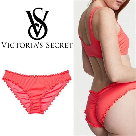 Victoria S Secret Swim Nwt Victorias Secret Cheeky Ruched Ruffle Bikini Swim Bottoms Poshmark