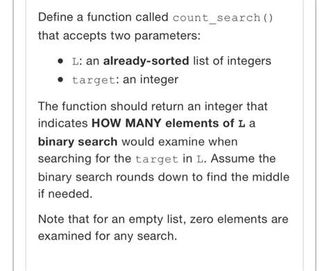 Solved Define A Function Called Count Search That Accepts Chegg