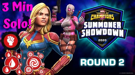 Cmm 3 Minute Solo With Gwenpool Summoner Showdown Week 2 Marvel Contest Of Champions Youtube