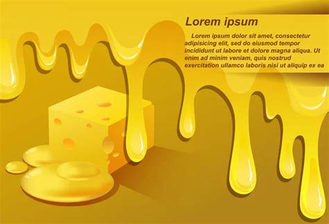 Melted Cheese Vector Images Depositphotos