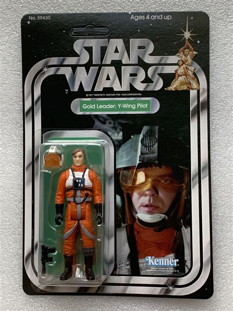 Carded Gold Leader Y Wing Pilot