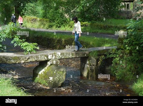 Wycoller Bridge, Lancashire Stock Photo - Alamy