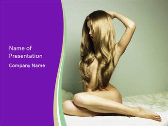 Elegant Nude Woman In Bed A Stunning Fashion Portrait Powerpoint Template Backgrounds Google