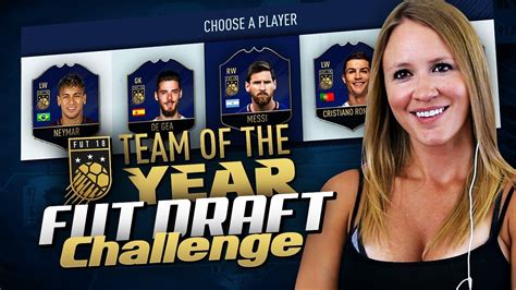 FULL TEAM OF THE YEAR FUT DRAFT CHALLENGE FIFA 18 YouTube