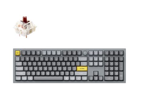Keychron Q Silver Grey ANSI RGB Hot Swap Gateron Pro Brown Switch Peripherals