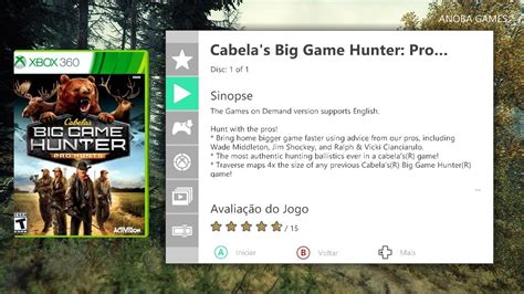 Minutos Jogando Cabela S Big Game Hunter Pro Hunts Xbox Full