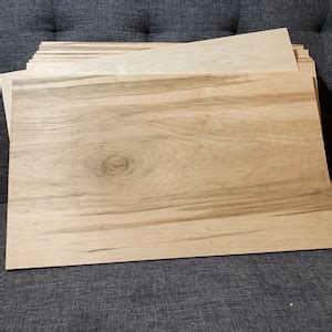 1 4 FINISHED Maple Plywood 6mm 10 Pack Glowforge Laser Cutting Sheets