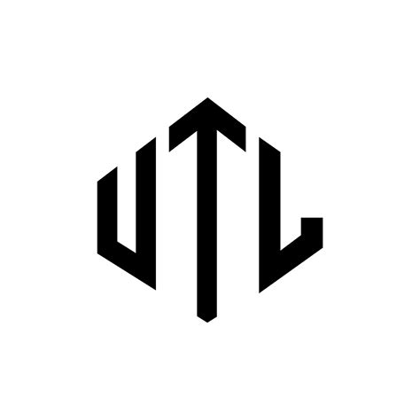 Diseño De Logotipo De Letra Utl Con Forma De Polígono Diseño De