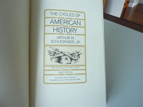 The Cycles Of American History By Schlesinger Arthur M Jr As New