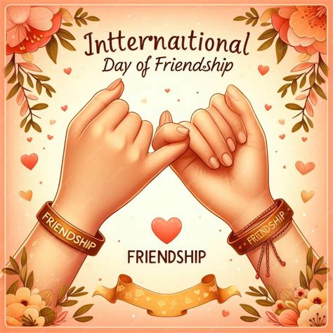 premium photo international friendship day background banner poster