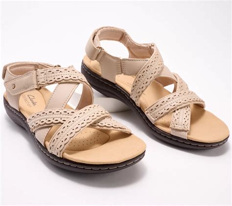 Clarks Collection Leather Sandals Laurieann Rena