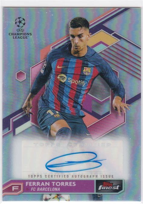 Yahoo Ferran Torres Barcelona Topps Fines