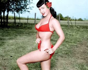 Bettie Page Naked Etsy