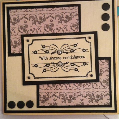 Sympathy Card Made Using Phill Martin Sentimentally Yours Stamp