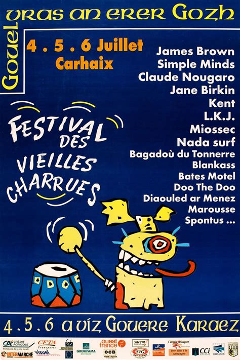 Charrues Vieilles Charrues Affiches Anciennes Bretagne