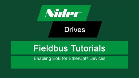 Configuring Eoe Ethernet Over Ethercat For Nidec Drives Products