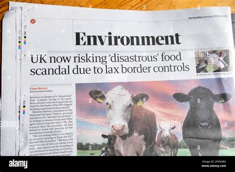 Guardian Newspaper Headline Environment Section UK Now Risking