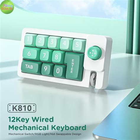 Publiiss Key Custom Macro Programmable Hot Swappable Mechanical Switch RGB Light Numpad