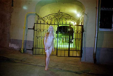 Crazy Russian Blonde Walks Nude At Night Moscow Streets Russian Sexy Girls