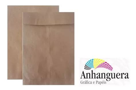 500 Envelopes A4 Saco Kraft Pardo 22 X 32 Cm Frete grátis