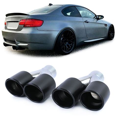 Black Matt Exhaust Tips For BMW E92 E93 M3 in Tailpipes / Tips and ...