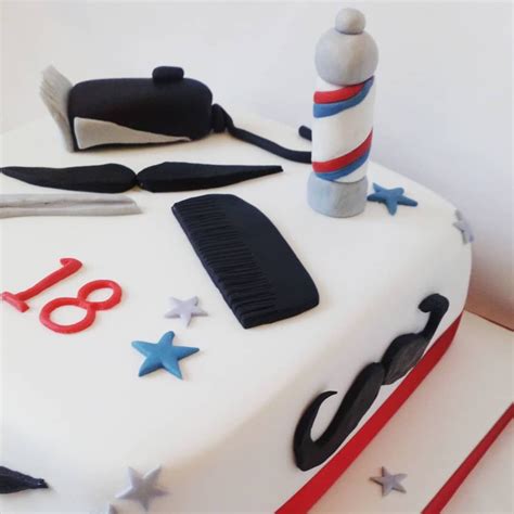 Barber Shop Cake Barber Shop Birthday Cakes Desserts Food Tailgate