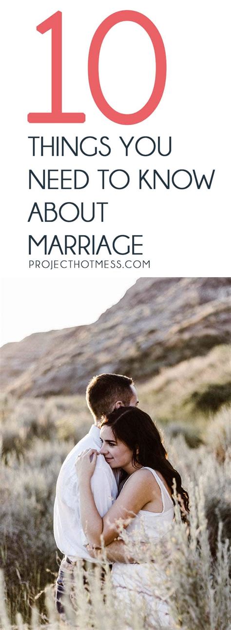 Things You Need To Know About Marriage A Project Hot Mess