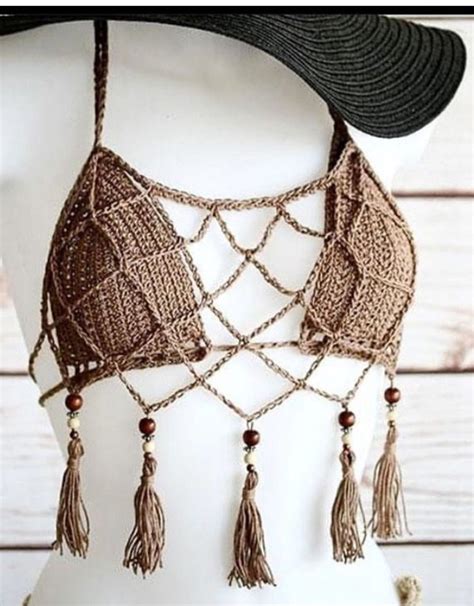 Handmade Crochet Bikini Top Sexy Crochet Bikini Sexy Crochet Top Gift For Women Sexy