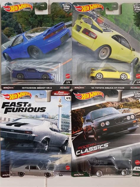 Hotwheels Premium Real Riders Mitsubishi Ft Vr Celica Gt Bmw M Chevy Nova Zx Hot