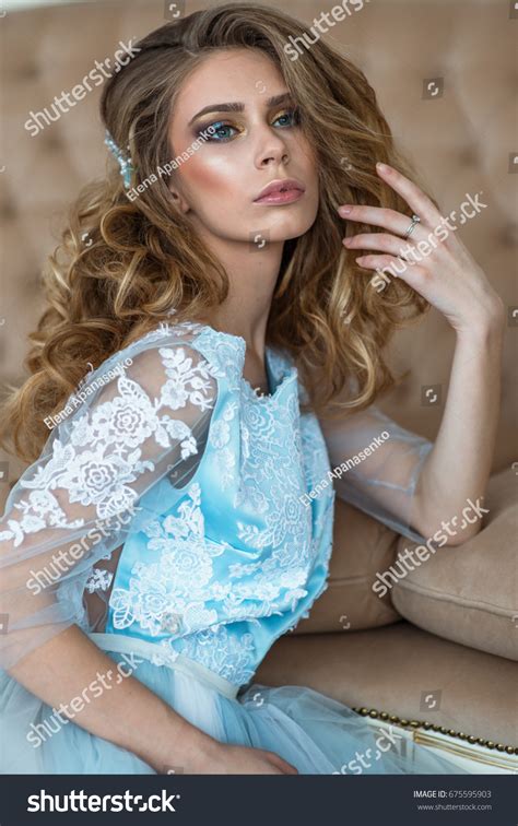 Portrait Beautiful Sensual Sexy Blonde Girl Stock Photo Shutterstock