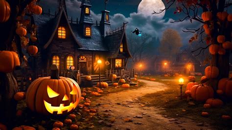 Autumn Halloween Ambience Abandoned Haunted Town Spooky Sounds