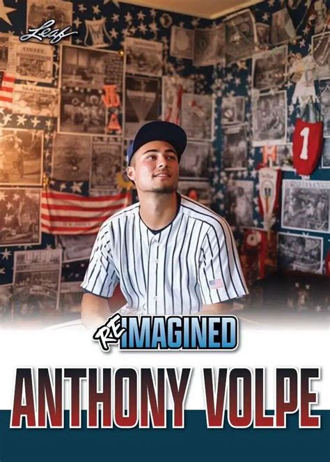 Mlb New York Yankees Reimagined Single Card Anthony Volpe Rib