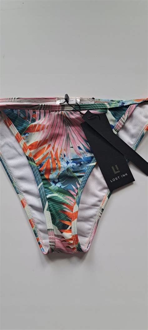 Dół od stroju kąpielowego bikini strój Lost Ink wiązanie kolorowe r 40 Lost Moda Sklep