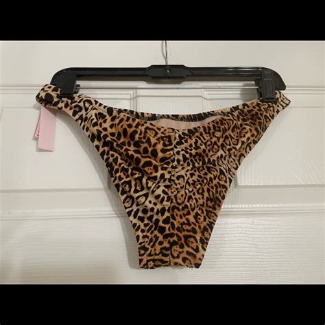 Victoria S Secret Swim Nwt Victoria Secret Swim Scrunch Butt Leopard Cheeky Waist Bikini