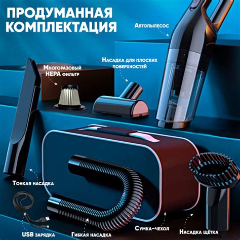 Пылесос для автомобиля беспроводной мощный FELFRI - купить с доставкой ...
