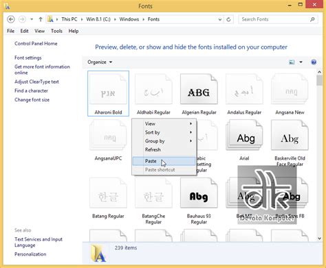 font gratis  pc devata komputer