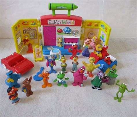 Sesame Street Elmos World Playset And Figures Xmas Toy Lot 4625626871