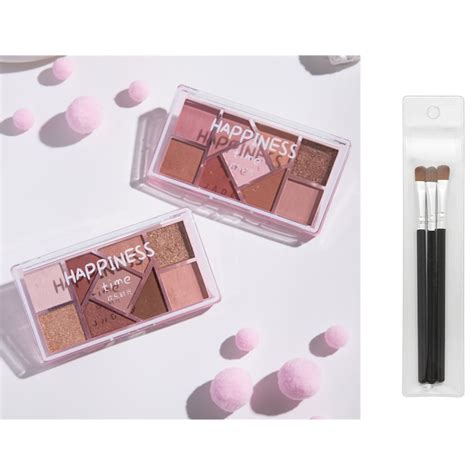 Eles Happy Hour Series Eye Shadow Palette Low Saturation Nude Brown Earth Color Long Lasting Non