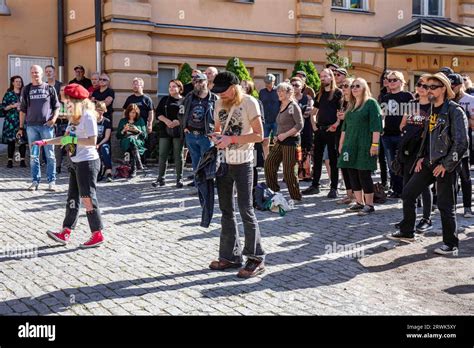 Audience At Punk Ja Yäk Festival In Turku Finland Stock Photo Alamy