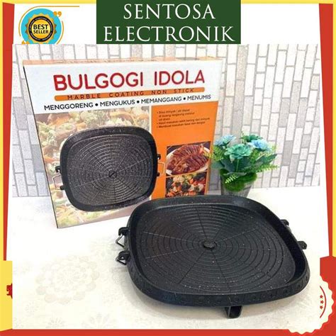 Jual Bulgogi Pan Anti Lengket Grill Pan Kotak Alat Panggang Korean BBQ