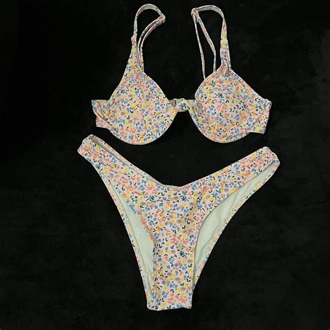 Floral Bikini Set Depop