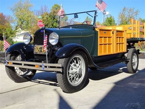 1928 Ford Model Aa Pick Up Stake Body And Dump Bed Beautiful Show