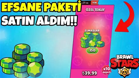 EFSANE PAKETİ SATIN ALDIM BRAWL STARS YouTube