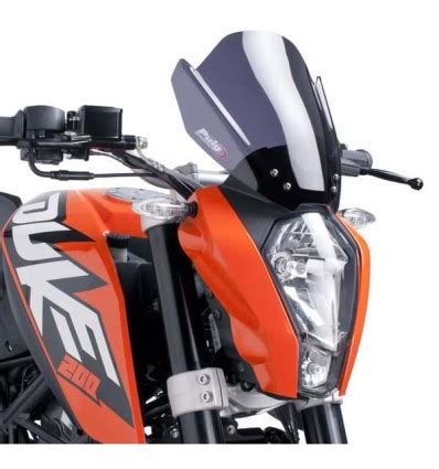 Cupolino Puig Naked fumè scuro per KTM Duke e fino al