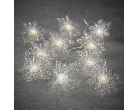 Светодиодная гирлянда Luca Lighting Струна со снежинками 2.3 м ...